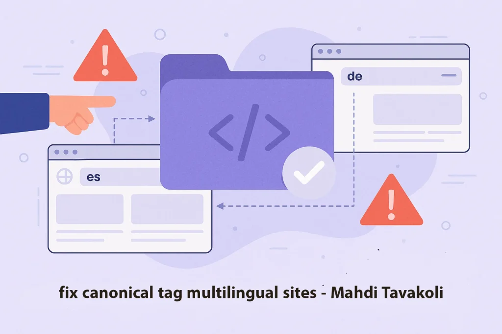 حل مشکل canonical اشتباه در سایت‌های چندزبانه