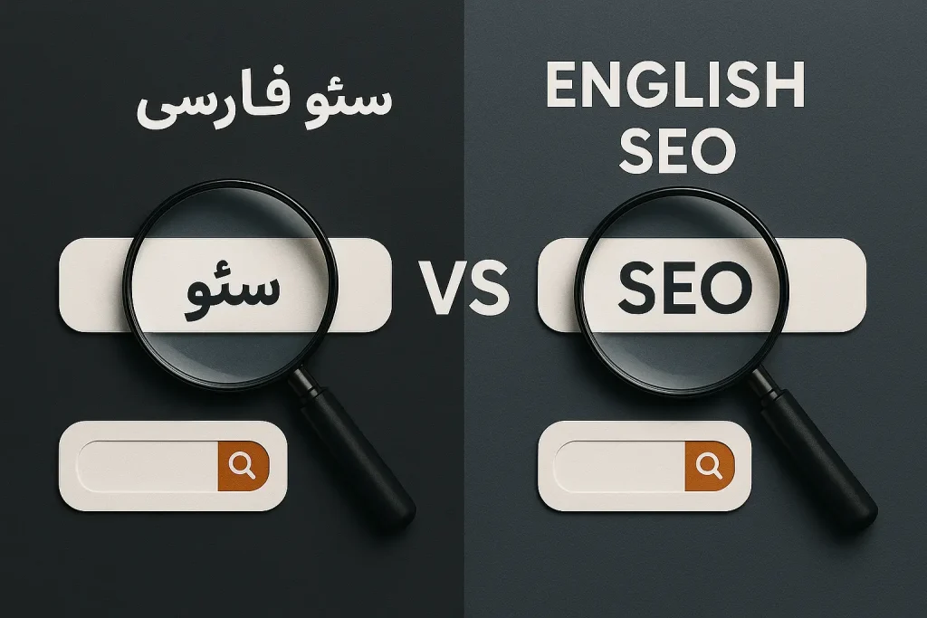 تفاوت سئو فارسی و انگلیسی
