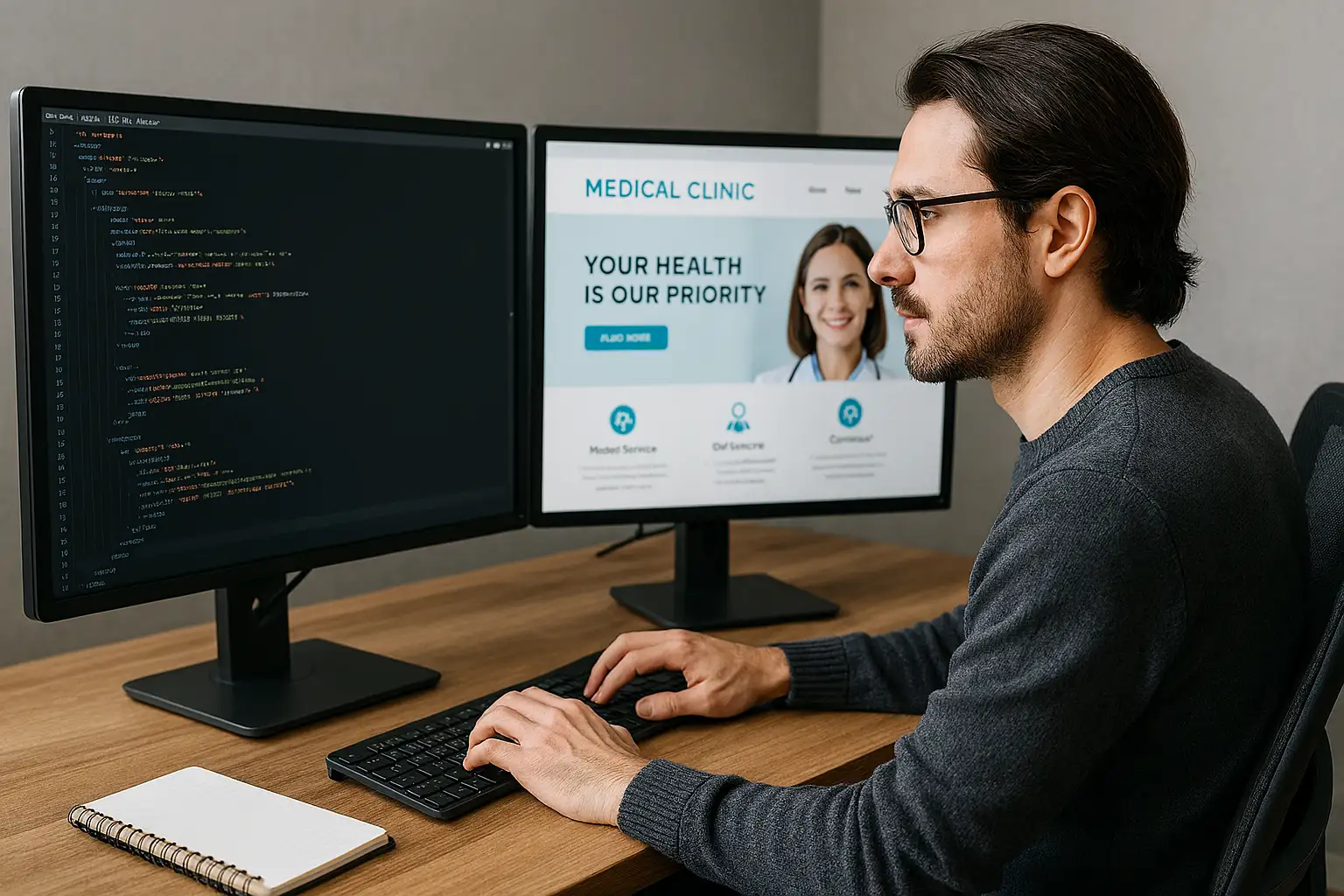 طراح سایت مطب پزشک