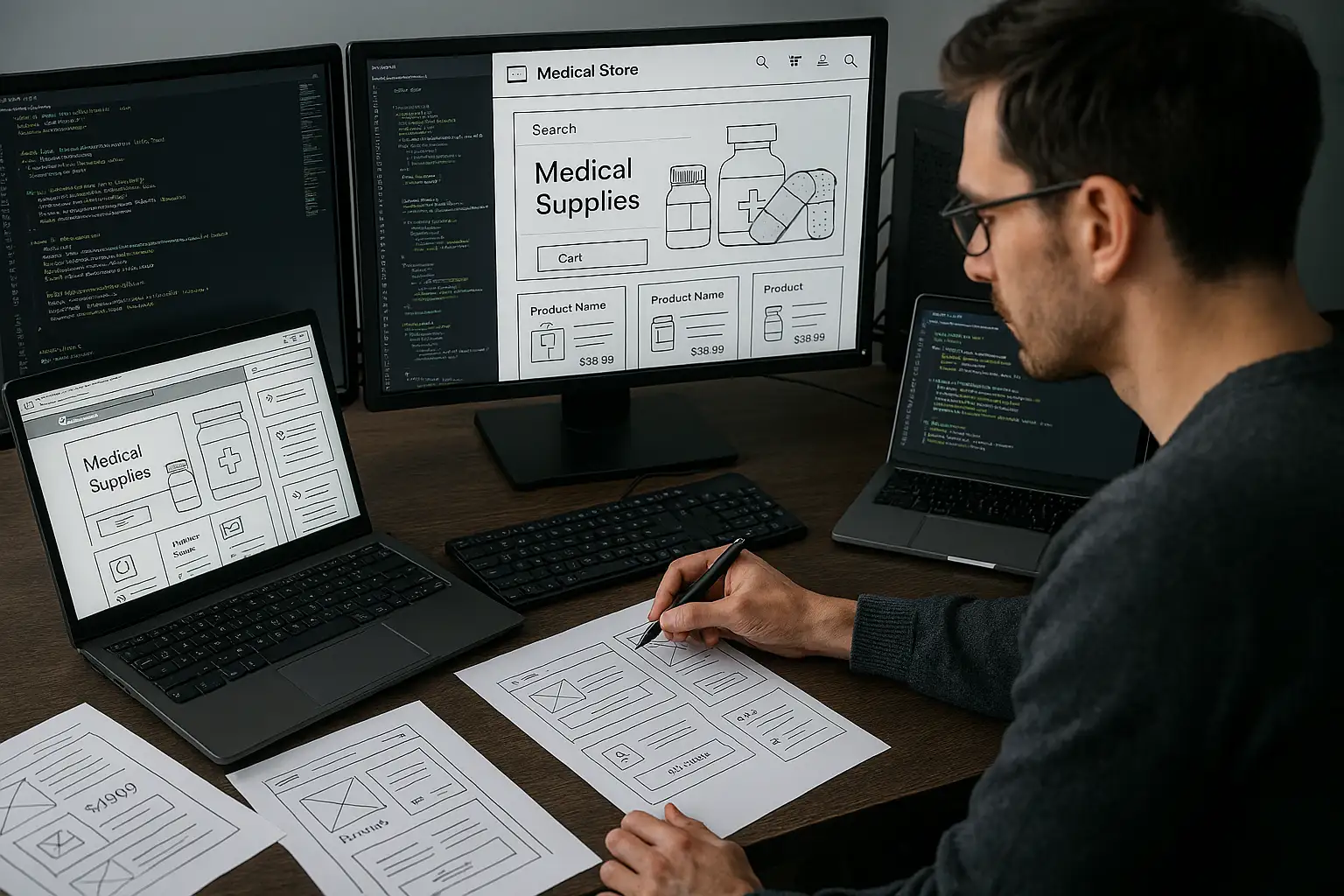 طراحی سایت فروشگاهی پزشکی