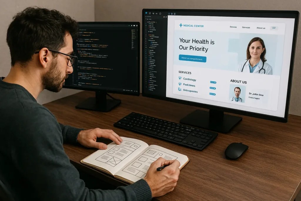 طراح سایت پزشک
