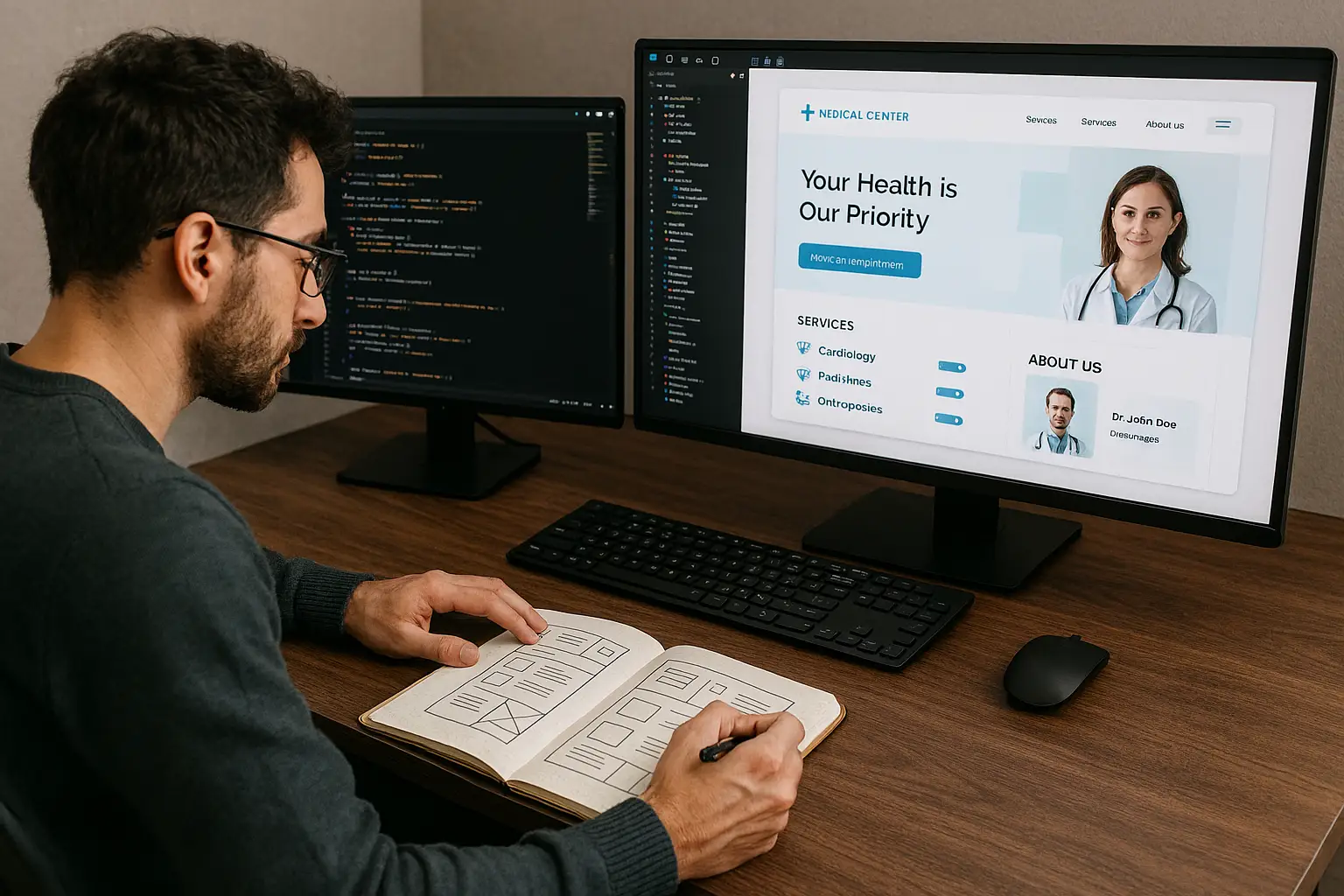 طراح سایت پزشک