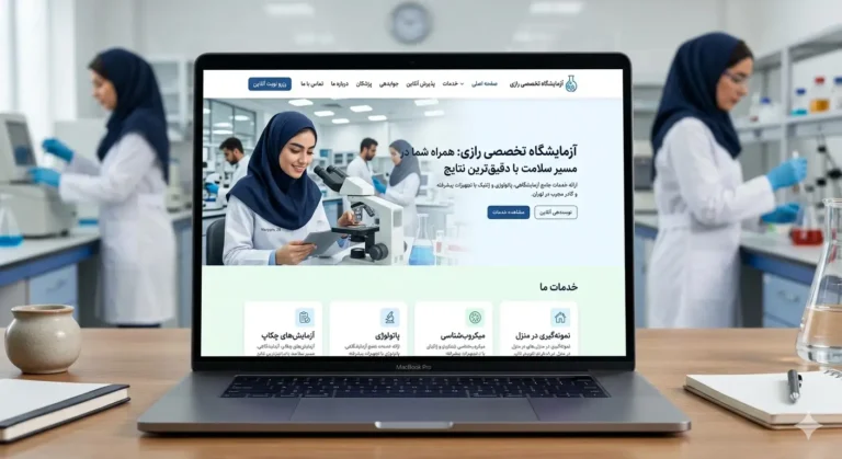 طراحی سایت آزمایشگاه