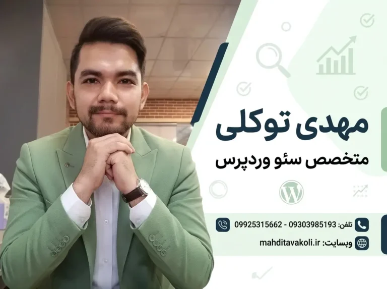 مهدی توکلی متخصص سئو وردپرس