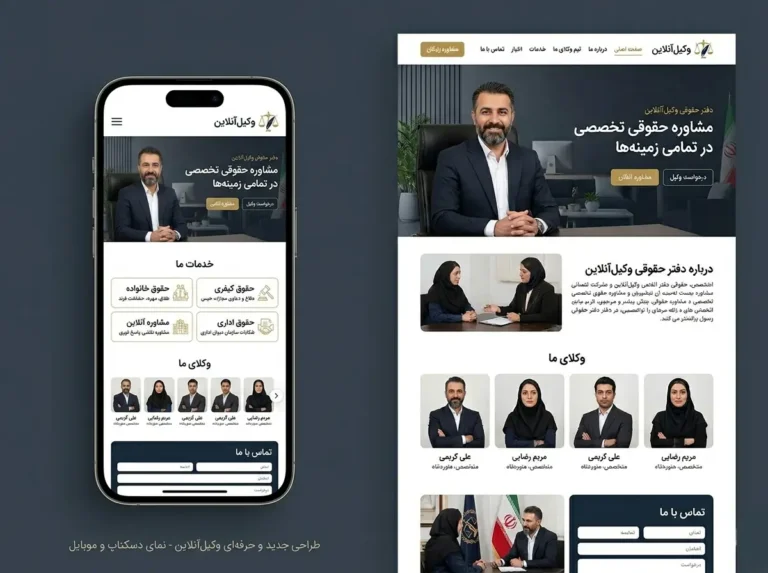 طراحی سایت حقوقی